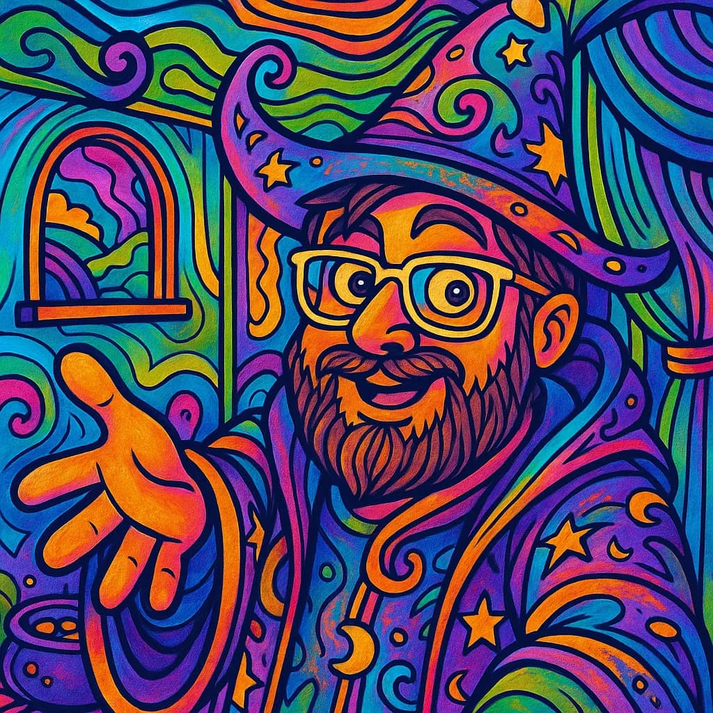 Nico as a psychedelic wizard